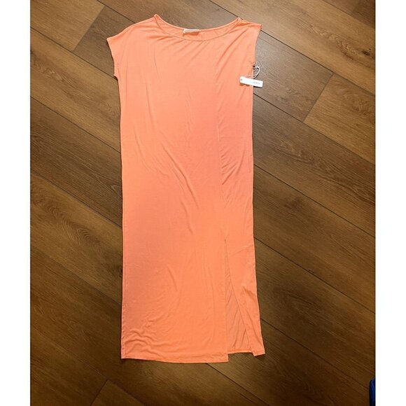 Six/Fifty NWT Orange "The Go-To Vacation" Maxi Dress Size M - Picture 2 of 8